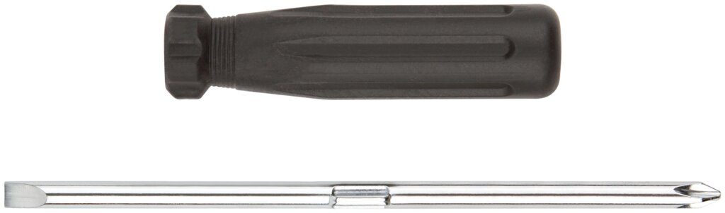 Отвертка с переставным жалом, CrV сталь, черная пластиковая ручка 6x70 мм PH2/SL6 от компании ТД МЕЛОЧевка (товары для дома от метизов до картриджей) - фото 1