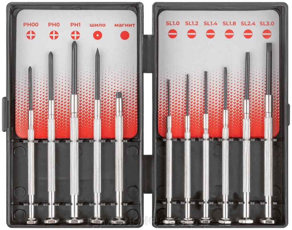 Отвертки часовые 11 шт. от компании ТД МЕЛОЧевка (товары для дома от метизов до картриджей) - фото 1