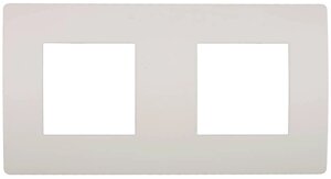 Панель СВЕТОЗАР накладная горизонтальная, 2 гнезда