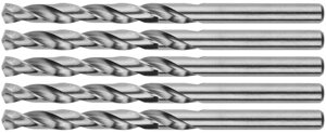 Сверла по металлу HSS, угол заточки 118°, 2,5 x 57 мм, (5 шт.)