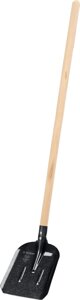 Совковая лопата с ребрами жесткости ЗУБР ПРОФИ-5, ЛСП, деревянный черенок, 1450 мм