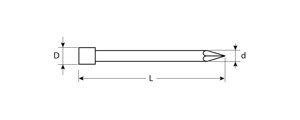 ЗУБР 45 x 2 мм, 5 кг, омедненные финишные гвозди, Профессионал (305350-20-45)