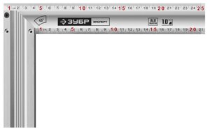 ЗУБР 250 мм, жесткий столярный угольник, Профессионал (34392-25)