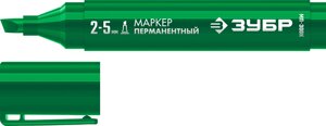 ЗУБР МП-300К 2-5 мм, клиновидный, зеленый, Перманентный маркер, ПРОФЕССИОНАЛ (06323-4)