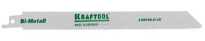 Полотно KRAFTOOL ″INDUSTRIE QUALITAT″, S1122VF, для эл/ножовки, Bi-Metall, по металлу, дереву, шаг 1,8-2,5мм, 180мм