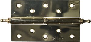 Петля дверная разъемная ЗУБР ″ЭКСПЕРТ″, 1 подшипник, цвет латунь (PB), правая, с крепежом, 125х75х2,5мм, 2 шт