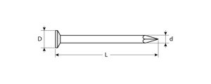 ЗУБР ГОСТ 4028-63, 40 x 2 мм, 5 кг, строительные гвозди (305010-20-040)