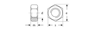 ЗУБР ГОСТ ISO 4032-2014, кл. пр. 6, M6, цинк, 5 кг, шестигранная гайка (303550-06)