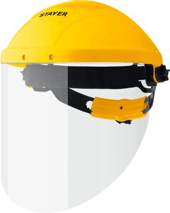 Защитный лицевой щиток STAYER MASTER, экран 220х315мм, поликарбонат 1мм, с храповиком