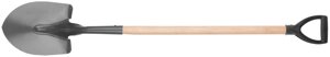 Лопата штыковая для сыпучих грузов ("Американка"), с деревянным черенком и V-ручкой 230х280х1360 мм