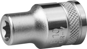 KRAFTOOL E-TORX, 1/2″, E10, торцовая головка (27810-10)