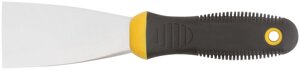 Шпатель, нерж. сталь, черно-желтая прорезин. ручка 2" ( 50 мм)