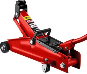 STAYER R-28 RED FORCE, 2 т, 130 - 350 мм, подкатной домкрат для легковых а/м, Professional (43153-2)