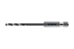 STAYER НЕХ-1/4″, d 2.5 х 79 мм, сверло по металлу для винтовёртов и шуруповертов IMPACT READY (29603-2.5)