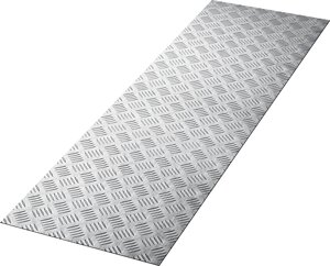 ЗУБР Квинтет, 300 х 1200 х 1.5 мм, алюминиевый рифленый лист, Профессионал (53831)