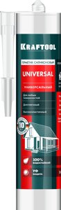 KRAFTOOL UNIVERSAL, 300 мл, прозрачный, универсальный силиконовый герметик (41253-2)