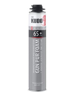 Пена монтажная профессиональная летняя KUDO PROFF 65+, 1000 мл/930г, KUPP10S65+