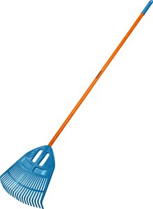 GRINDA PP-23 FIBER, 500 х 50 х 1680 мм, 23 зубца, ударопрочный пластик, фибергласовый черенок, грабли веерные