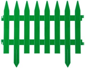 Забор декоративный GRINDA ″КЛАССИКА″, 28x300см, зеленый