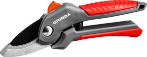 GRINDA G-24, 200 мм, с двухкомпонентными рукоятками, контактный секатор (423124)