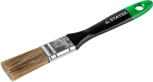 STAYER UNIVERSAL-ARTEX, 25 мм, 1″, искусственная щетина, деревянная ручка, для высокотекучих ЛКМ, плоская кисть