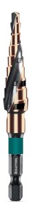 KRAFTOOL COBALT 4-12мм, 9 ступеней, азотирование, винтовая спираль, сверло ступенчатое (29691-4-12-9)