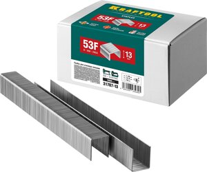 KRAFTOOL тип 20GA (53F/D/056) 13 мм, 5000 шт, скобы для степлера (31787-13)