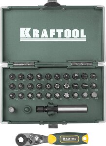 KRAFTOOL X-Drive, 33 шт, набор кованых торсионных бит (26065-H33)