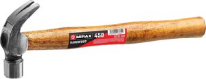 Кованый молоток-гвоздодёр MIRAX 450 г