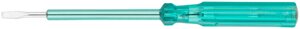 Отвертка индикаторная, зеленая ручка, 100-500 В, 190 мм