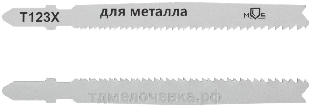 Полотна для эл. лобзика, T123X, универсальные, HSS, 100 мм,  2 шт. от компании ТД МЕЛОЧевка (товары для дома от метизов до картриджей) - фото 1