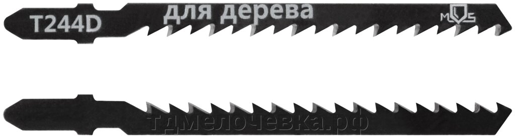 Полотна для эл. лобзика, T244D, по дереву, HCS, 100 мм,  2 шт. от компании ТД МЕЛОЧевка (товары для дома от метизов до картриджей) - фото 1