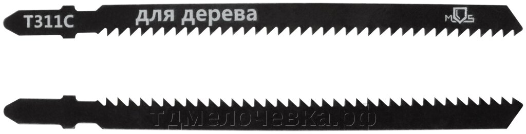 Полотна для эл. лобзика, Т311С, по дереву, HCS, 116 мм,  2 шт. от компании ТД МЕЛОЧевка (товары для дома от метизов до картриджей) - фото 1