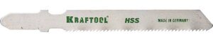 Полотна KRAFTOOL, T118A, для эл/лобзика, HSS, по металлу (1,5-2мм), EU-хвост., шаг 1,2мм, 50мм, 2шт