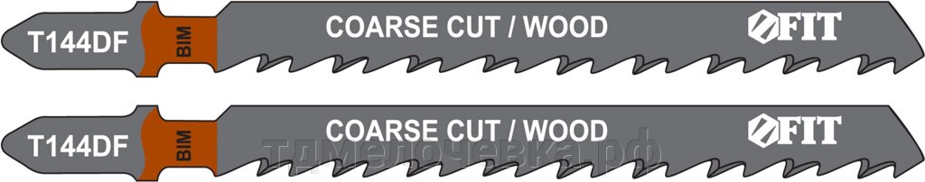 Полотна по дереву, Bimetal, разведенные, шлифованные зубья, 100/74/4 мм (Т144DF), 2 шт. от компании ТД МЕЛОЧевка (товары для дома от метизов до картриджей) - фото 1