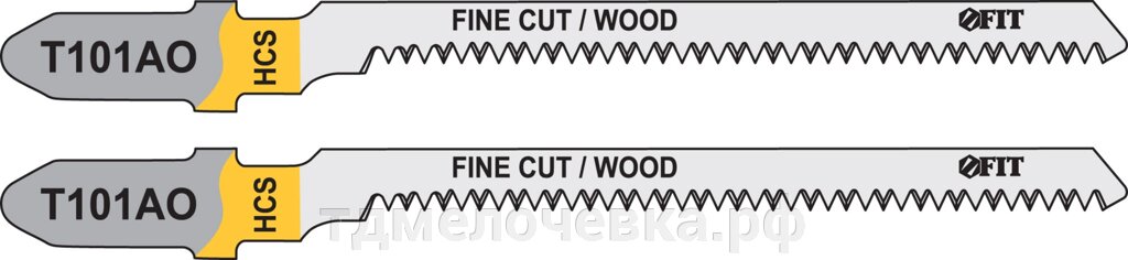 Полотна по дереву, HCS, остроконечные зубья, 82/56/1,4 мм (Т101AO),2 шт. от компании ТД МЕЛОЧевка (товары для дома от метизов до картриджей) - фото 1
