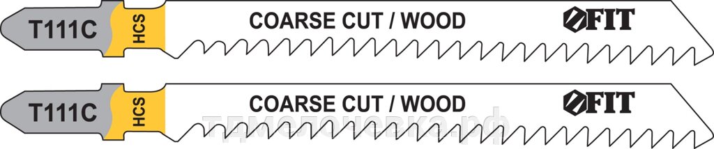 Полотна по дереву, HCS, разведенные, фрезерованные зубья, 100/74/3 мм (Т111С), 2 шт. от компании ТД МЕЛОЧевка (товары для дома от метизов до картриджей) - фото 1