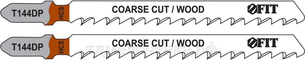 Полотна по дереву, HCS, разведенные, шлифованные зубья 100/74/4 мм (T144DP), 2 шт. от компании ТД МЕЛОЧевка (товары для дома от метизов до картриджей) - фото 1