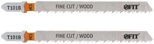 Полотна по дереву, HCS, шлифованные под свободным углом зубья, 100/74/2,5 мм (T101B), 2 шт.