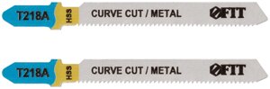 Полотна по металлу, HSS, фрезерованные, волнистые зубья, 76/51/1,1 мм (T218A), 2 шт.