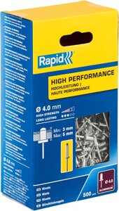 RAPID R: High-performance-rivet заклепка из алюминия d4.0x8 мм, 500 шт