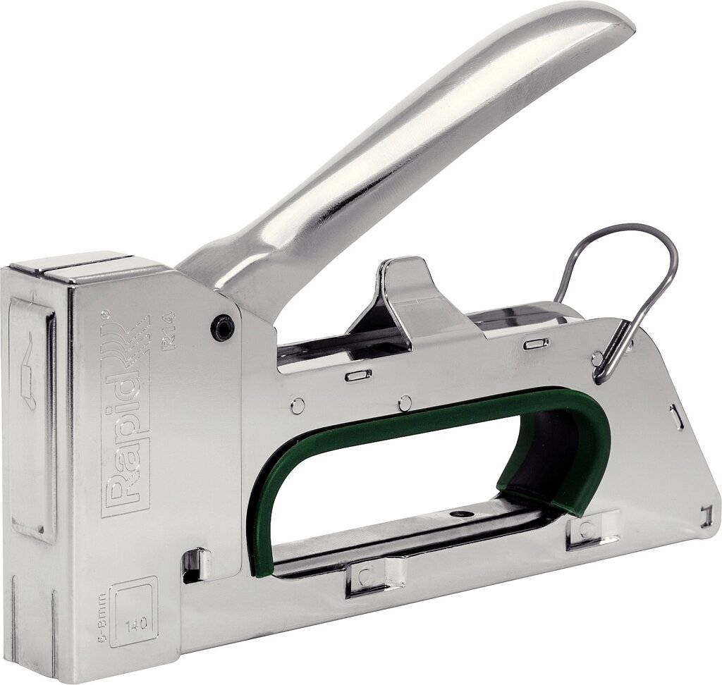 RAPID R14E степлер (скобозабиватель) ручной для скоб тип 140 (6-8 мм). Cтальной корпус от компании ТД МЕЛОЧевка (товары для дома от метизов до картриджей) - фото 1