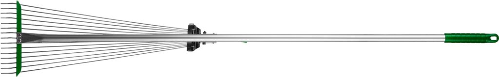 Регулируемые веерные грабли POCTOK РВ-15 длина 1180 мм алюминиевый черенок от компании ТД МЕЛОЧевка (товары для дома от метизов до картриджей) - фото 1
