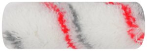 Ролик полиакрил. мини" Профи, белый с серой и красной полосками, диам. 15/35 мм, ворс 10 мм, 100 мм