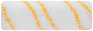 Ролик сменный полиакриловый белый с желтой полосой "миди", диам. 30/54 мм; ворс 12 мм, 150 мм
