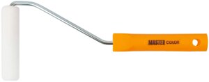 Ролик, ядро 15 мм, полиэстр филт, ворс 6 мм, ручка 27 см желт., 100 мм