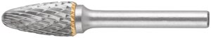 Шарошка карбидная, штифт 6 мм, тип "F", параболическая 12х25х70 мм