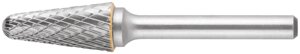 Шарошка карбидная, штифт 6 мм, тип "L", коническая закругленная 12х28х71 мм