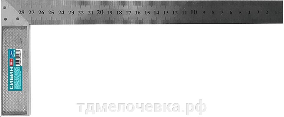 СИБИН 300 мм, столярный угольник (3462-30) от компании ТД МЕЛОЧевка (товары для дома от метизов до картриджей) - фото 1