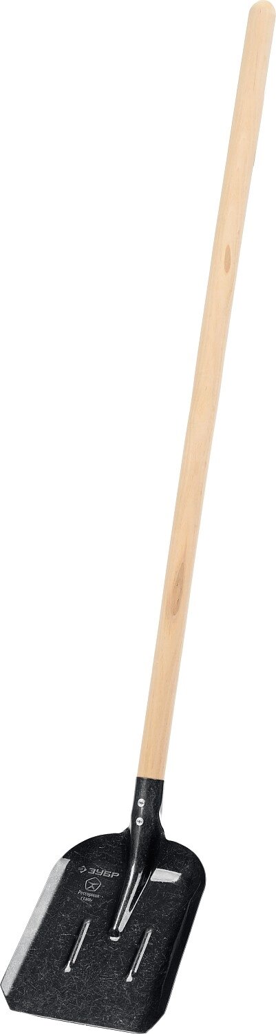 Совковая лопата с ребрами жесткости ЗУБР ПРОФИ-5, ЛСП, деревянный черенок, 1450 мм от компании ТД МЕЛОЧевка (товары для дома от метизов до картриджей) - фото 1